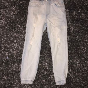 Light blue boys east point joggers